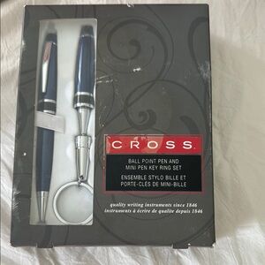 Cross pen and keychain with mini pen